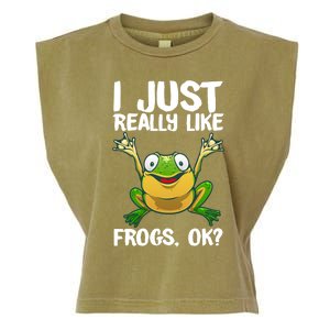 Funny Frog Gift Cool Tadpole Frog Lover Cool Gift Garment-Dyed Women's Muscle Tee