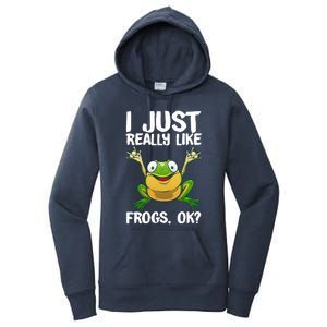 Funny Frog Gift Cool Tadpole Frog Lover Cool Gift Women's Pullover Hoodie