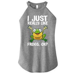 Funny Frog Gift Cool Tadpole Frog Lover Cool Gift Women's Perfect Tri Rocker Tank