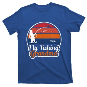 Fly Fishing Grandma Funny Fisher Mom Funny Gift T-Shirt