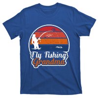 Fly Fishing Grandma Funny Fisher Mom Funny Gift T-Shirt