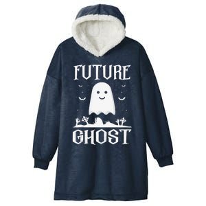 Funny Future Ghost Paranormal Halloween Hooded Wearable Blanket