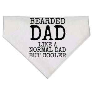 Funny Father Gift Bearded Dad Like A Normal Dad But Cooler Gift USA-Made Doggie Bandana