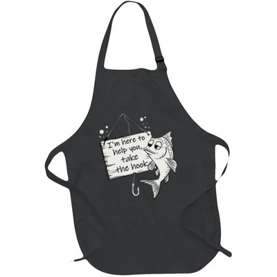 Funny Fishing Graphic Fishing Fishery And Wildlife Full-Length Apron With Pockets