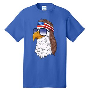 Funny Funny Gift American Bald Eagle Mullet 4th Of July Cute Gift Tall T-Shirt