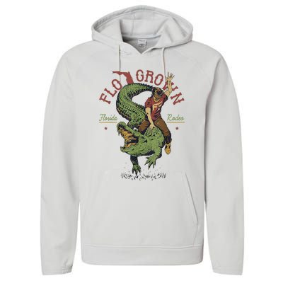 Funny Flo Grown Florida Rodeo Performance Fleece Hoodie