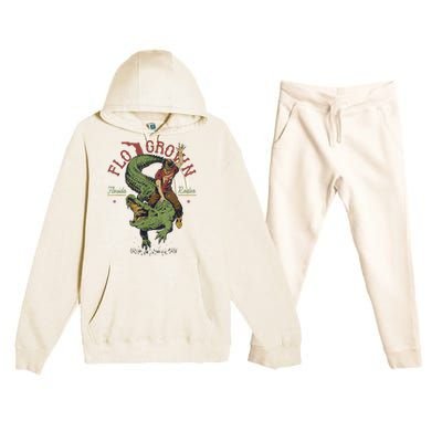 Funny Flo Grown Florida Rodeo Premium Hooded Sweatsuit Set