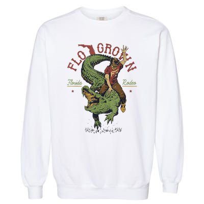 Funny Flo Grown Florida Rodeo Garment-Dyed Sweatshirt