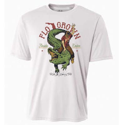 Funny Flo Grown Florida Rodeo Cooling Performance Crew T-Shirt