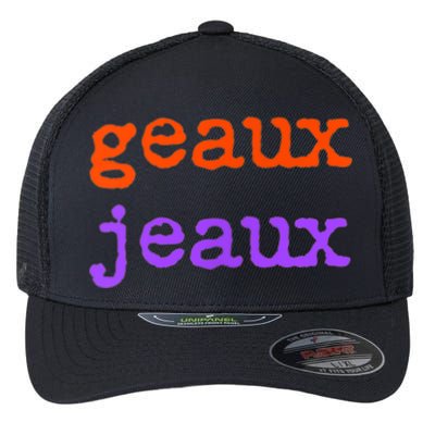 Funny Football Geaux Jeaux Louisiana Meme Slang Saying Flexfit Unipanel Trucker Cap