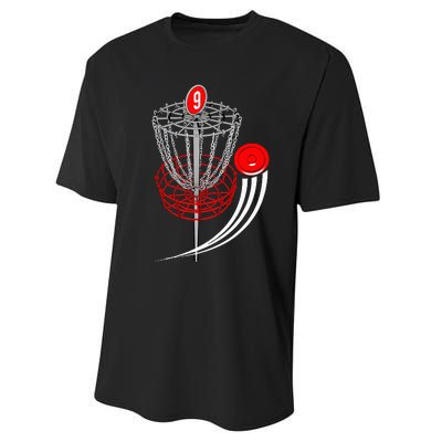 Frolf Frisbee Golf T Disc Golf Goal Performance Sprint T-Shirt