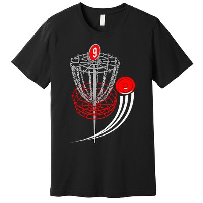 Frolf Frisbee Golf T Disc Golf Goal Premium T-Shirt