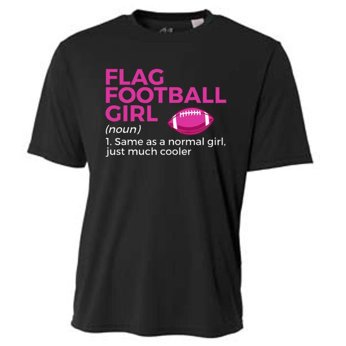 Flag Football Girl Definition Cooling Performance Crew T-Shirt