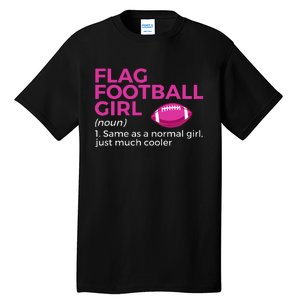 Flag Football Girl Definition Tall T-Shirt