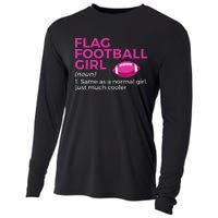 Flag Football Girl Definition Cooling Performance Long Sleeve Crew