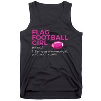 Flag Football Girl Definition Tank Top