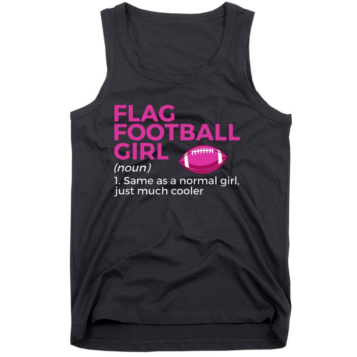 Flag Football Girl Definition Tank Top