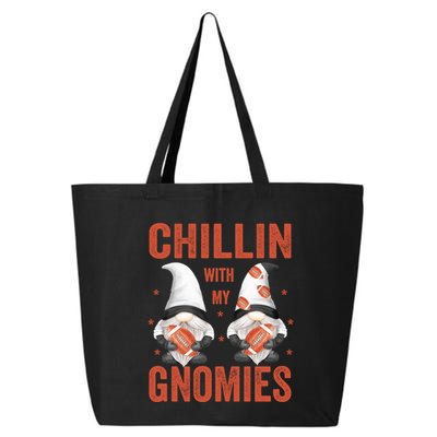 Funny Football Gnomes Chillin With My Gnomies Funny Gift 25L Jumbo Tote