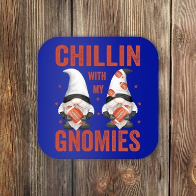 Funny Football Gnomes Chillin With My Gnomies Funny Gift Coaster