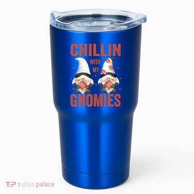 Funny Football Gnomes Chillin With My Gnomies Funny Gift Tumbler