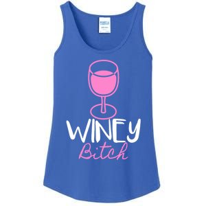 Funny Friend Gift Idea Winey Bitch For Wine Lover Funny Gift Ladies Essential Tank