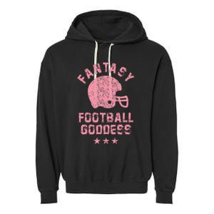 Fantasy Football Goddess Fantasy Football Draft Party Garment-Dyed Fleece Hoodie