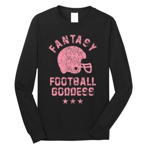 Fantasy Football Goddess Fantasy Football Draft Party Long Sleeve Shirt