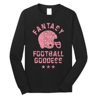 Fantasy Football Goddess Fantasy Football Draft Party Long Sleeve Shirt