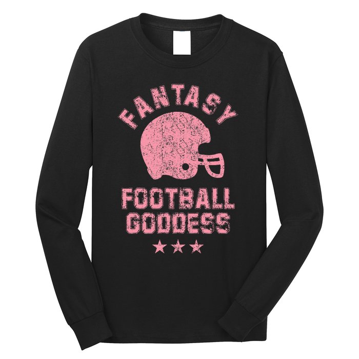 Fantasy Football Goddess Fantasy Football Draft Party Long Sleeve Shirt