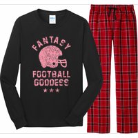 Fantasy Football Goddess Fantasy Football Draft Party Long Sleeve Pajama Set