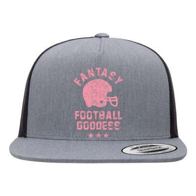 Fantasy Football Goddess Fantasy Football Draft Party Flat Bill Trucker Hat