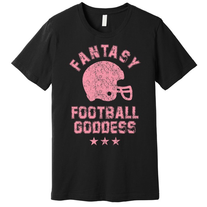 Fantasy Football Goddess Fantasy Football Draft Party Premium T-Shirt