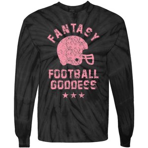 Fantasy Football Goddess Fantasy Football Draft Party Tie-Dye Long Sleeve Shirt