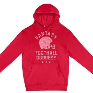 Fantasy Football Goddess Fantasy Football Draft Party Premium Pullover Hoodie