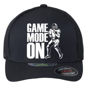 Funny Footballer Game Mode On American Football Player Cool Gift Flexfit Unipanel Trucker Cap