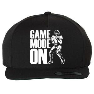 Funny Footballer Game Mode On American Football Player Cool Gift Wool Snapback Cap