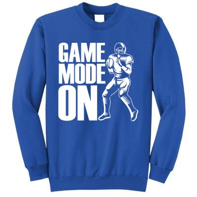 Funny Footballer Game Mode On American Football Player Cool Gift Sweatshirt