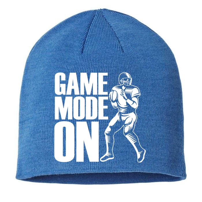 Funny Footballer Game Mode On American Football Player Cool Gift Sustainable Beanie