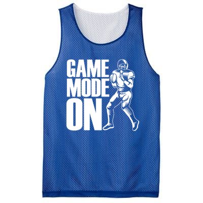 Funny Footballer Game Mode On American Football Player Cool Gift Mesh Reversible Basketball Jersey Tank