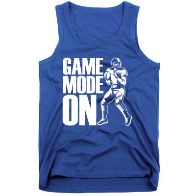 Funny Footballer Game Mode On American Football Player Cool Gift Tank Top