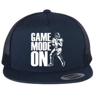 Funny Footballer Game Mode On American Football Player Cool Gift Flat Bill Trucker Hat