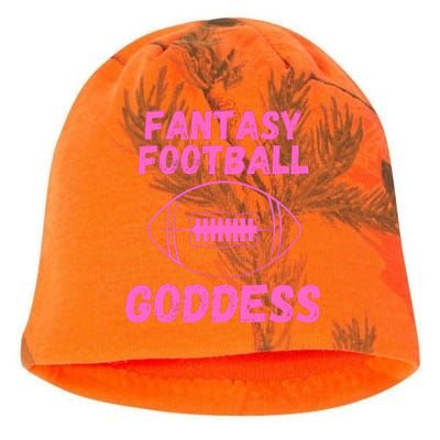 Fantasy Football Goddess, Funny Fantasy Football Funny Draft Kati - Camo Knit Beanie