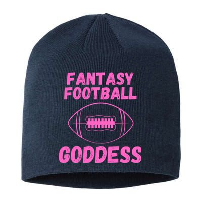 Fantasy Football Goddess, Funny Fantasy Football Funny Draft Sustainable Beanie