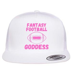 Fantasy Football Goddess, Funny Fantasy Football Funny Draft Flat Bill Trucker Hat