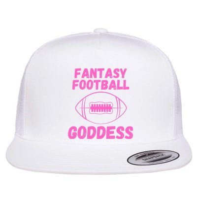 Fantasy Football Goddess, Funny Fantasy Football Funny Draft Flat Bill Trucker Hat