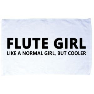 Funny Flute Girl Music Flute Girl Microfiber Hand Towel