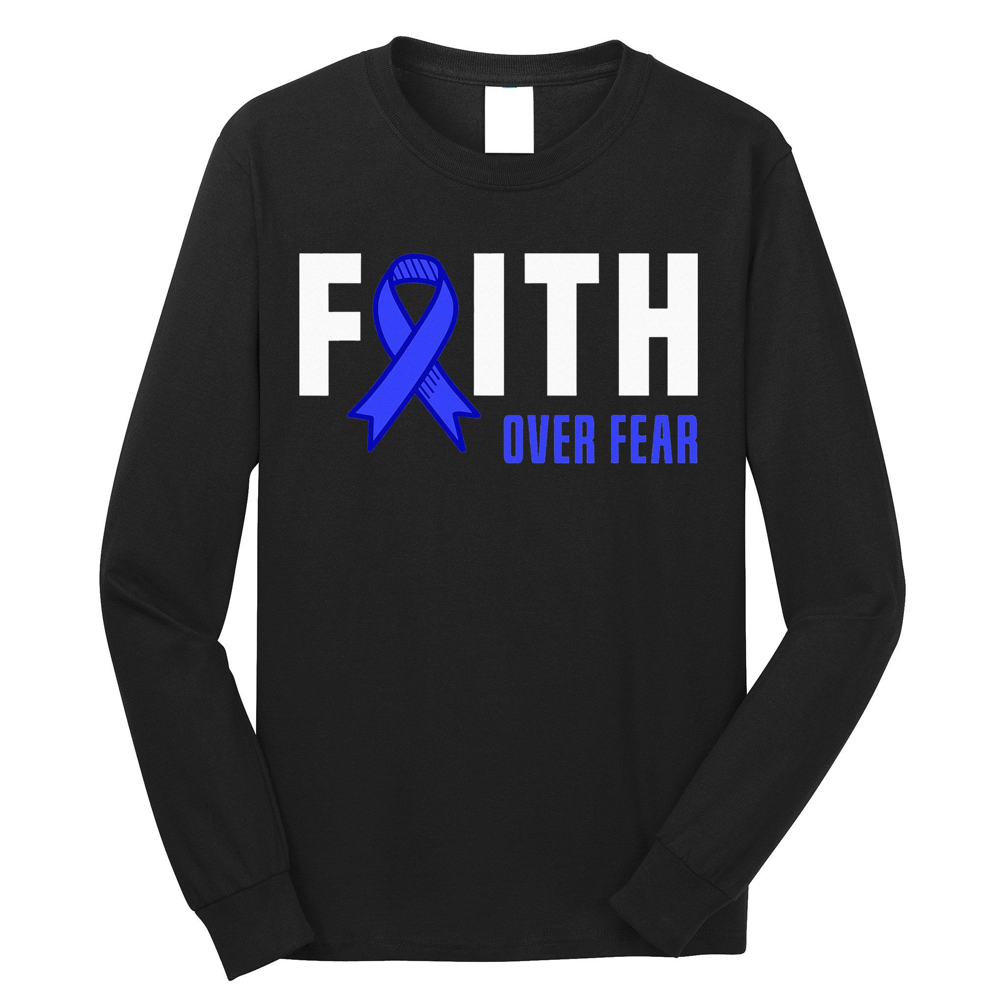 Faith Fear God ALS Warrior ALS Fighter ALS Awareness Long Sleeve Shirt
