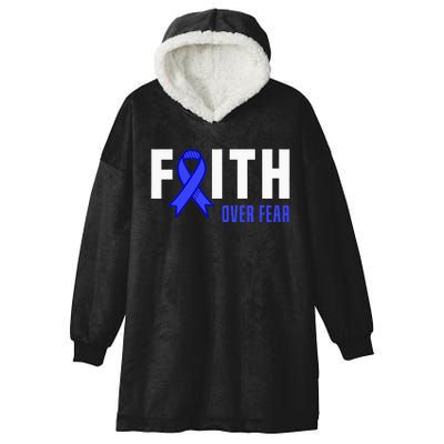 Faith Fear God ALS Warrior ALS Fighter ALS Awareness Hooded Wearable Blanket