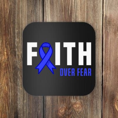 Faith Fear God ALS Warrior ALS Fighter ALS Awareness Coaster