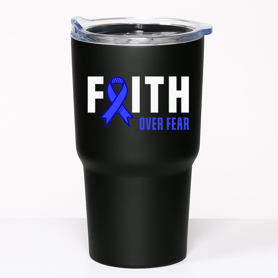Faith Fear God ALS Warrior ALS Fighter ALS Awareness Tumbler